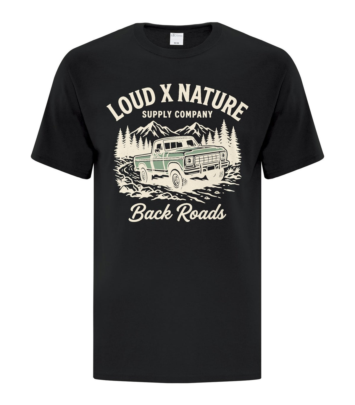 Back Roads Truck Tee — Black