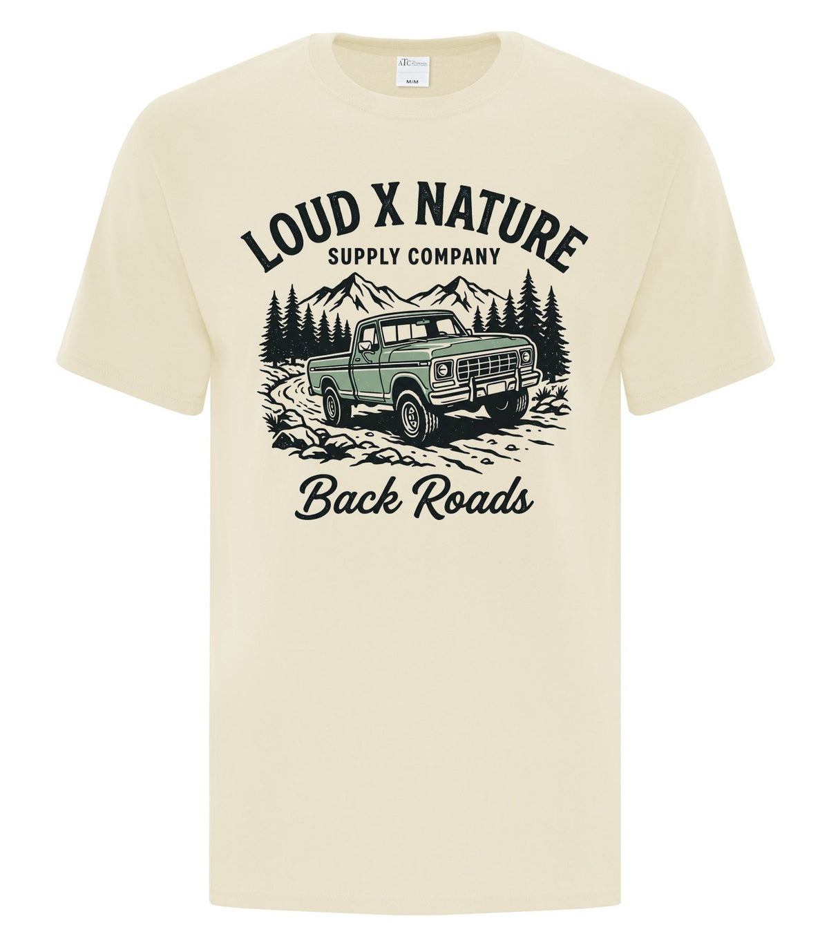 Back Roads Truck Tee — Natural