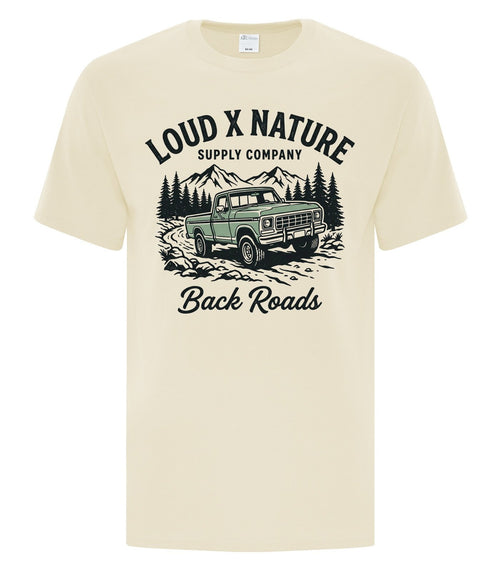 Back Roads Truck Tee — Natural