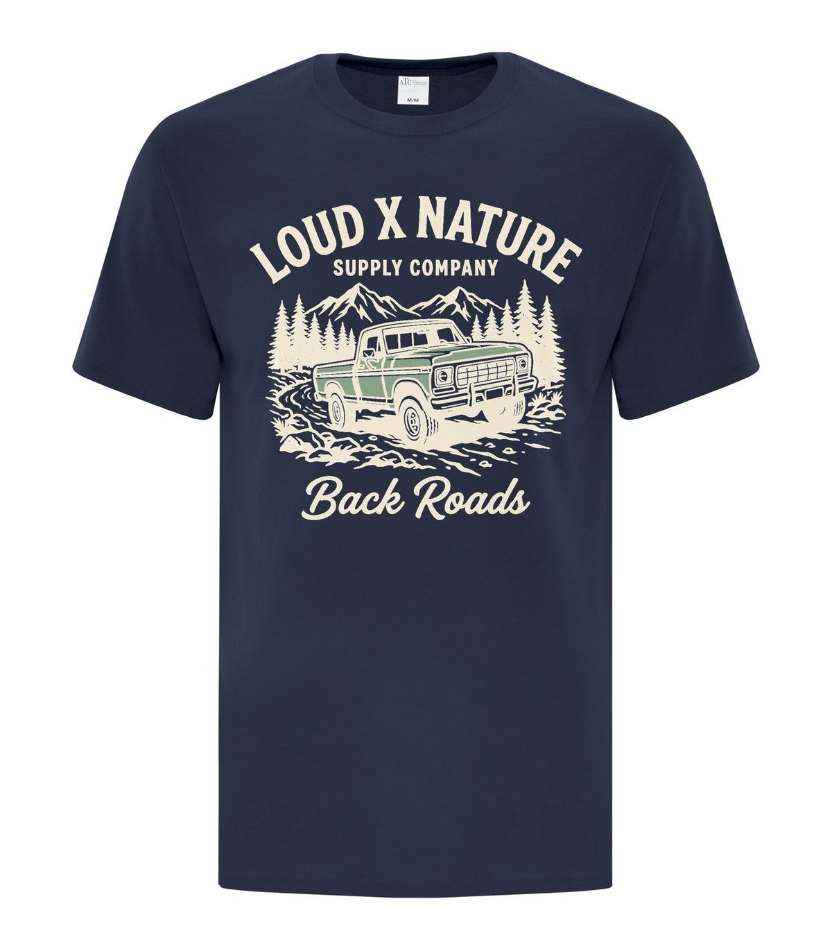 Back Roads Truck Tee — Navy