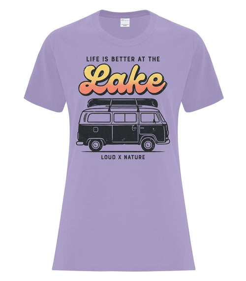 Better at the Lake Ladies Tee — Lavender