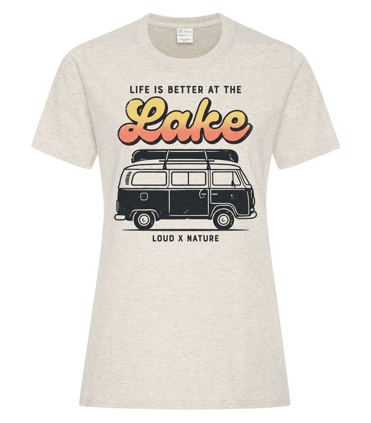 Better at the Lake Ladies Tee — Oatmeal Heather