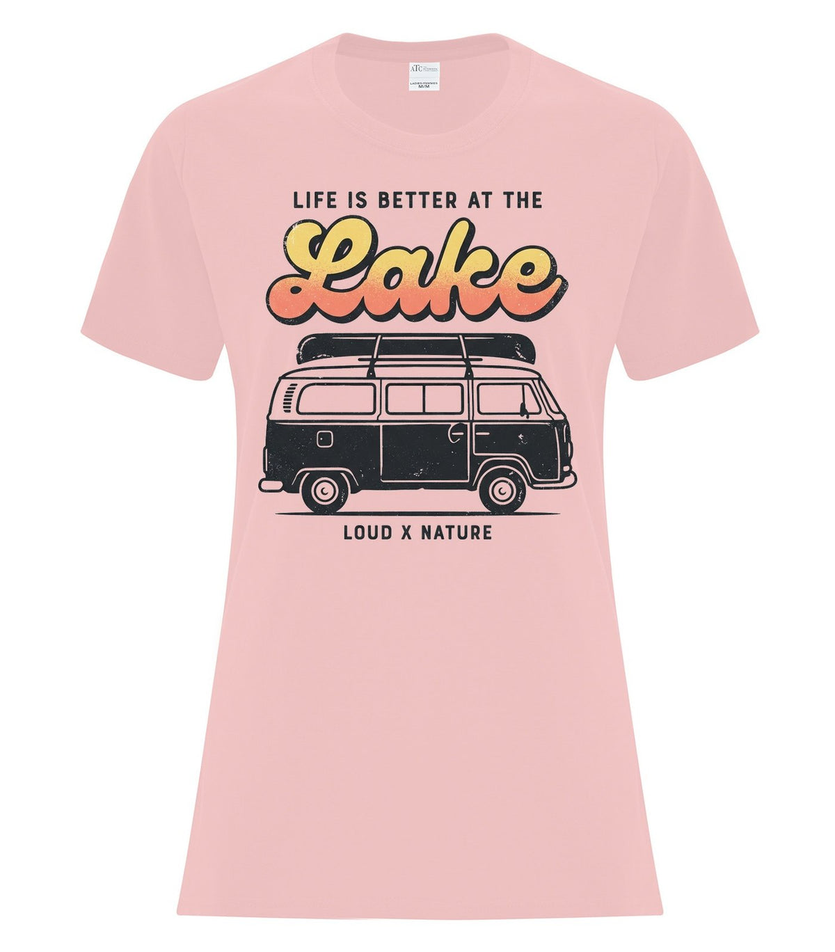 Better at the Lake Ladies Tee — Pale Blush