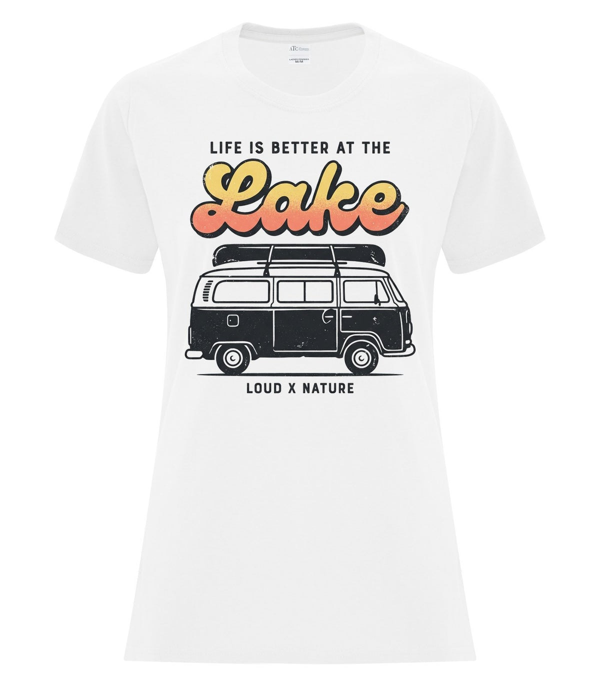 Better at the Lake Ladies Tee — White