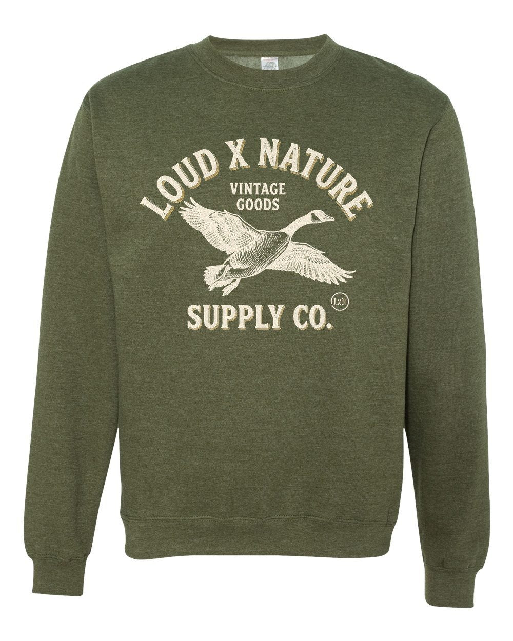 Northern Goose Crewneck — Army Heather