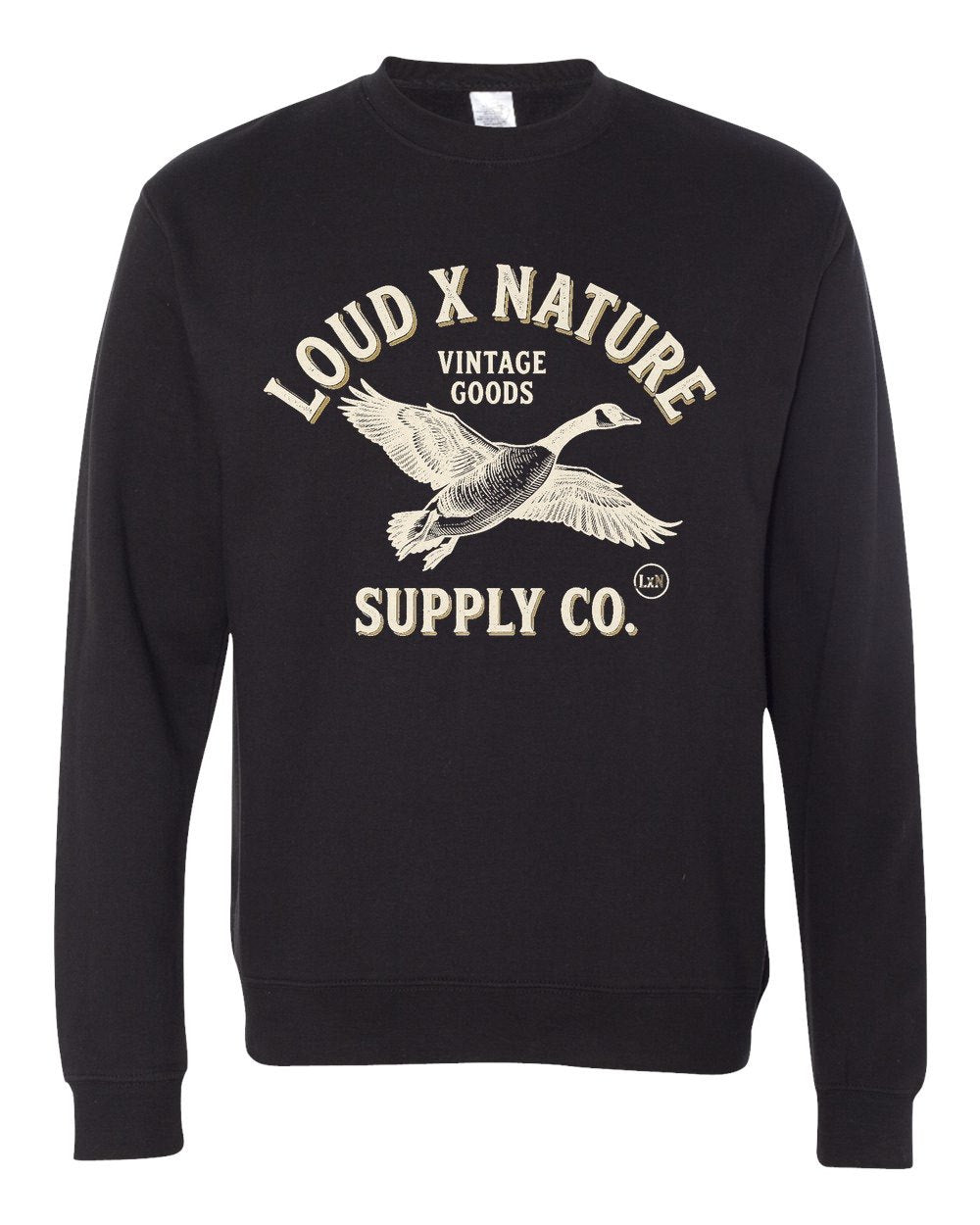 Northern Goose Crewneck — Black