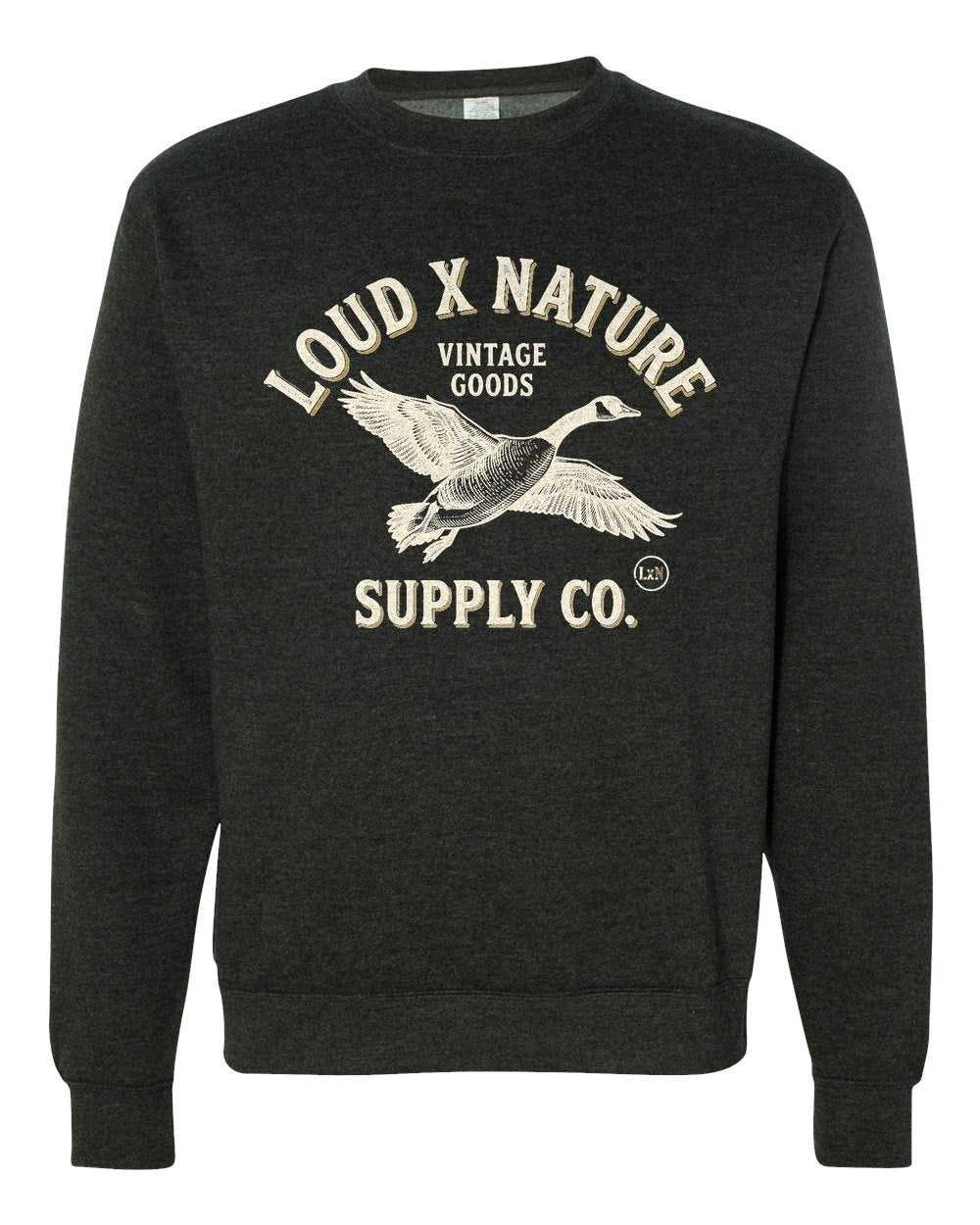 Northern Goose Crewneck — Charcoal Heather