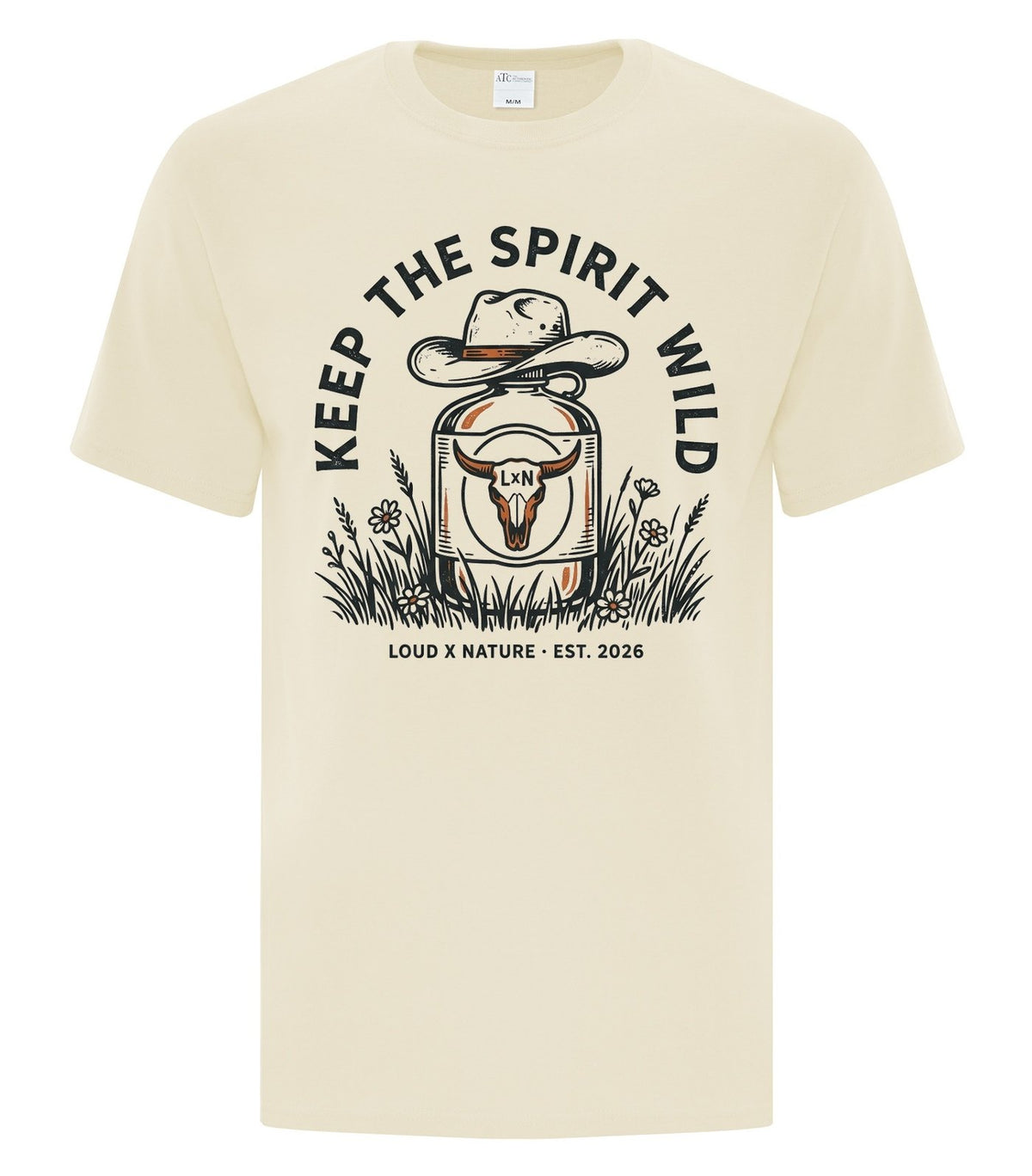 Keep the Spirit Wild Tee — Natural