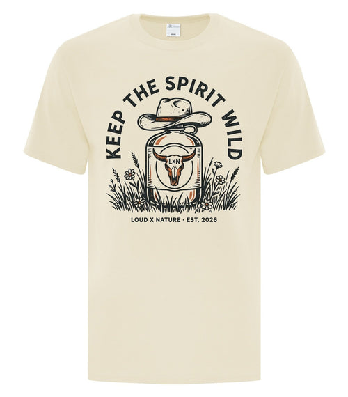 Keep the Spirit Wild Tee — Natural