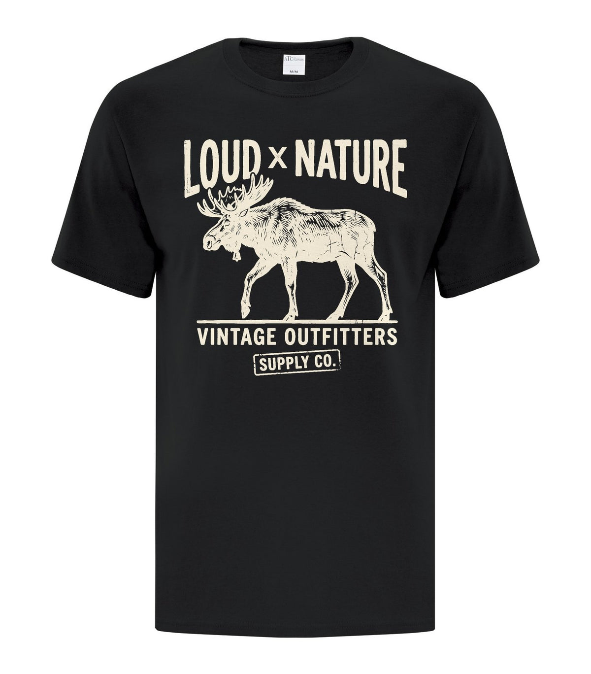 Moose Vintage Goods Tee — Black