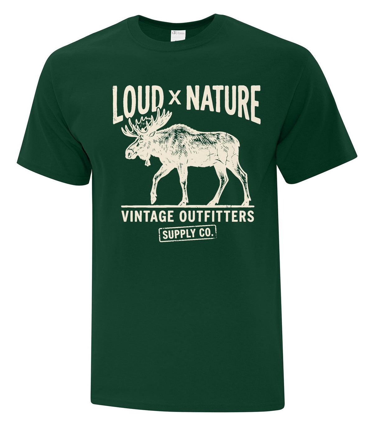 Moose Vintage Goods Tee — Forest Green