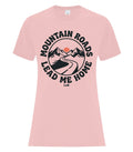 Mountain Roads Ladies Tee — Pale Blush