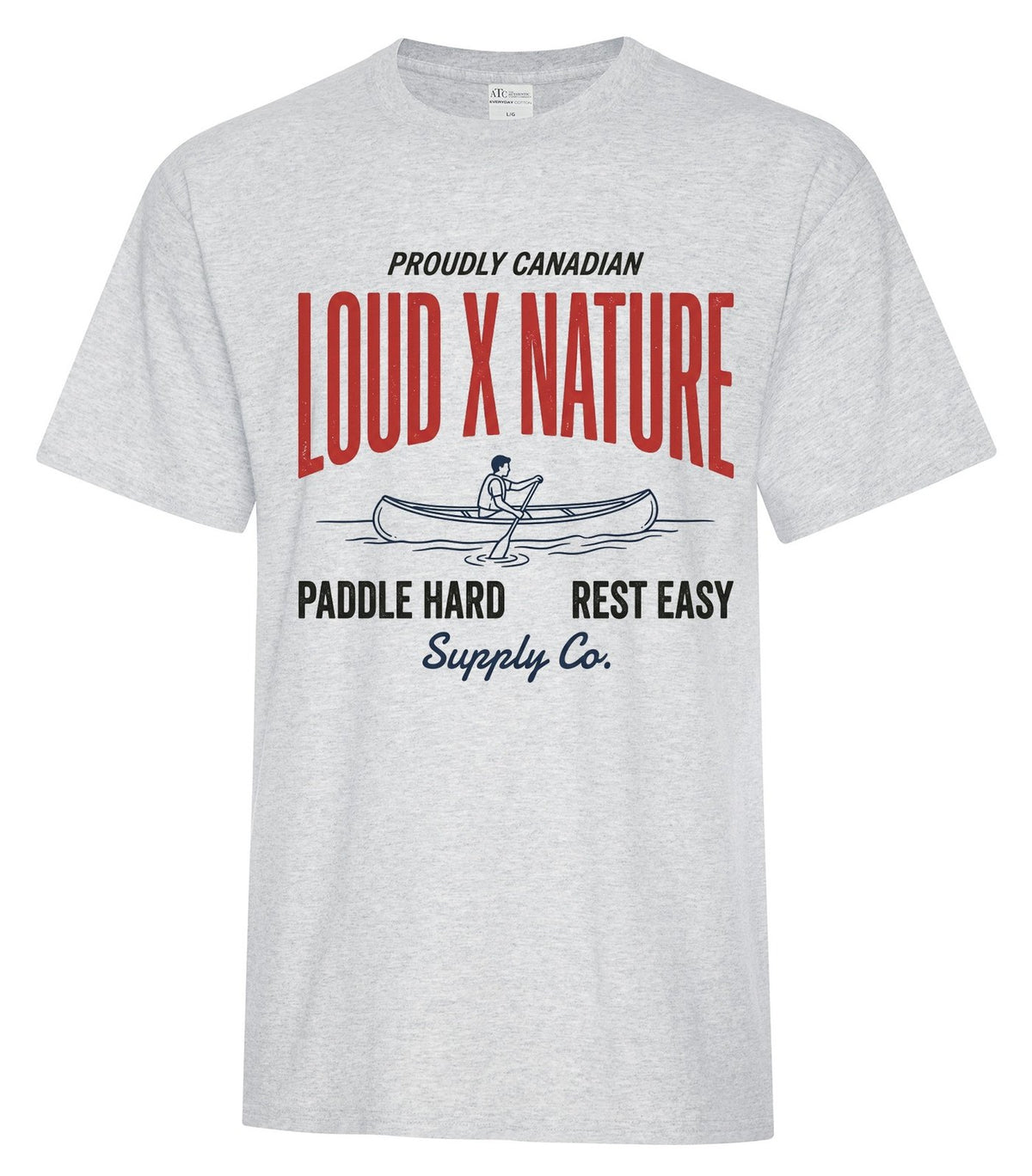 Proudly Canadian Tee — Ash Grey