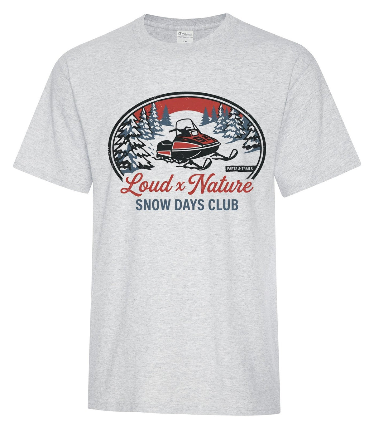 Snow Days Tee — Ash Grey