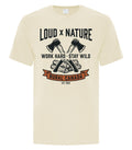 Work Hard Stay Wild Tee — Natural