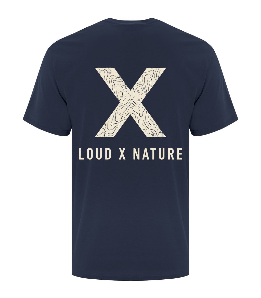 Topo X Essential Tee — Navy (back)