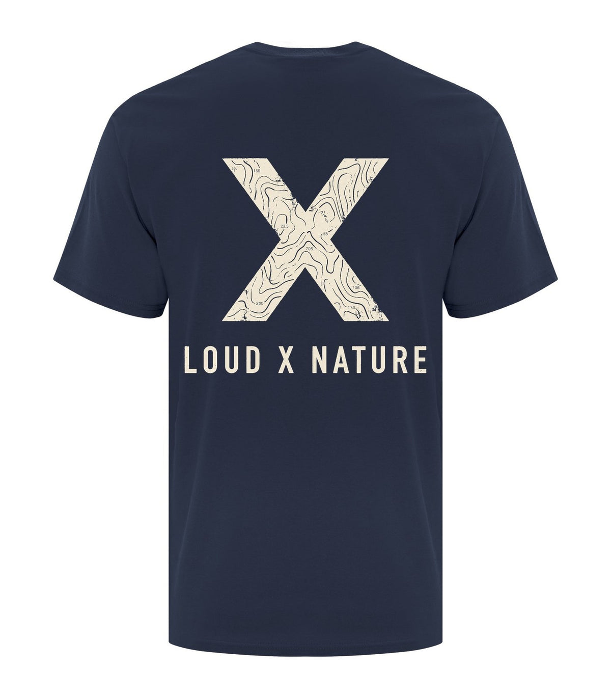 Topo X Essential Tee — Navy (back)