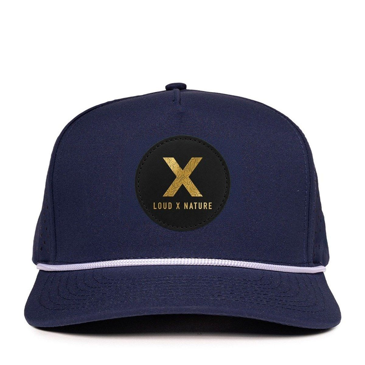 Topo X Leather Patch Cap — Navy