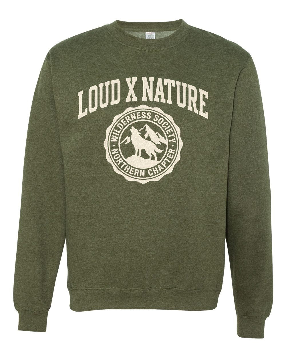Wilderness Society Crewneck — Army Heather