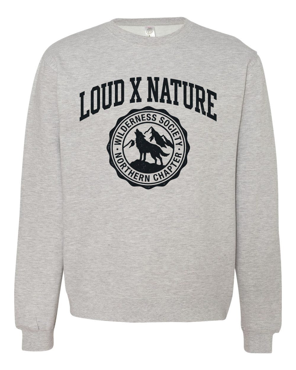 Wilderness Society Crewneck — Grey Heather